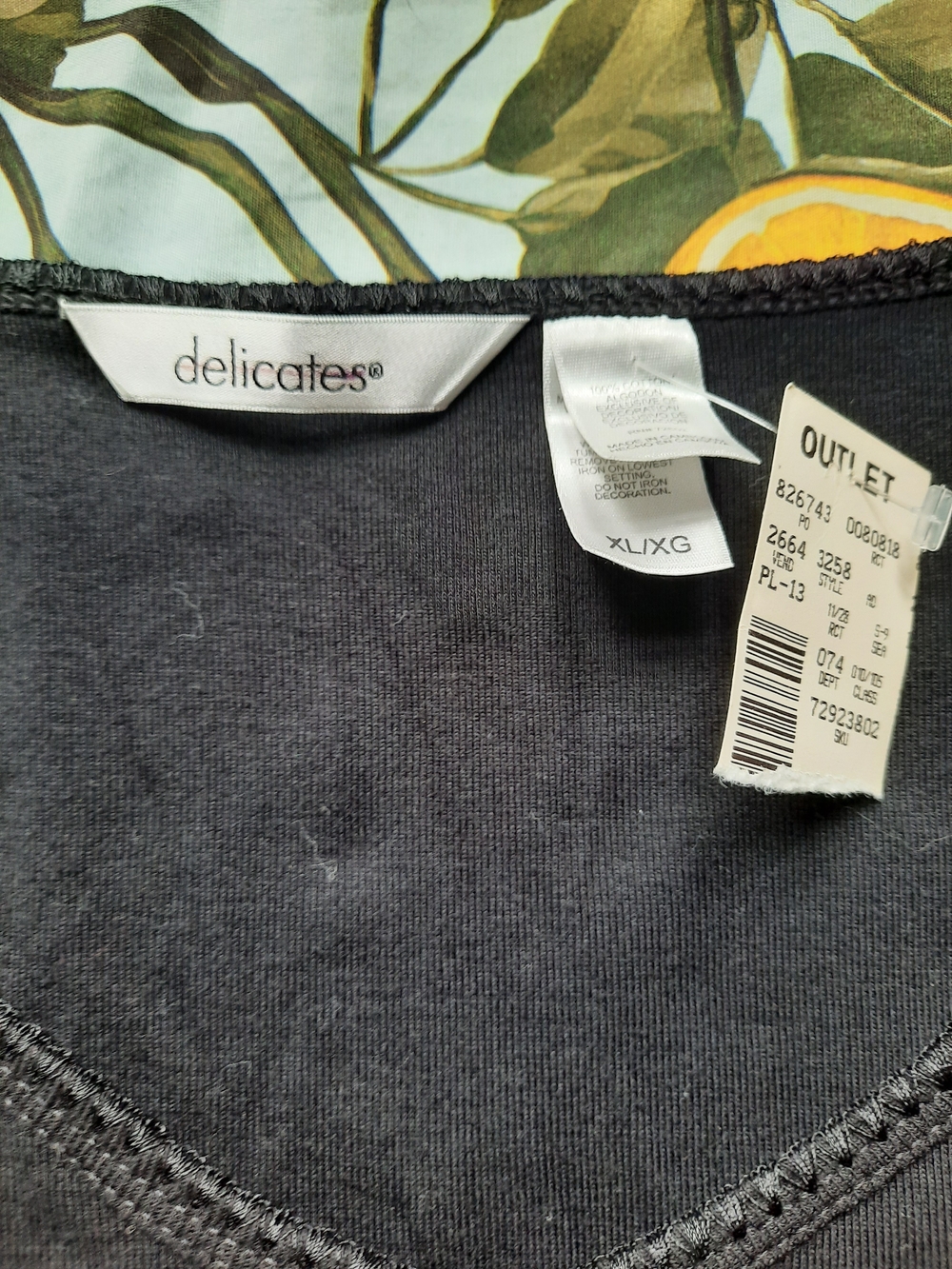 delicates Black "Wild Thing" Short Sleeve Nightshirt - Picture 2 of 4